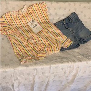Toddler girl Top & Short Set - NWT